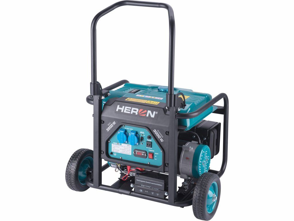 Jednofázová benzínová elektrocentrála HERON 8896141 3,5kW s elektrickým štartom